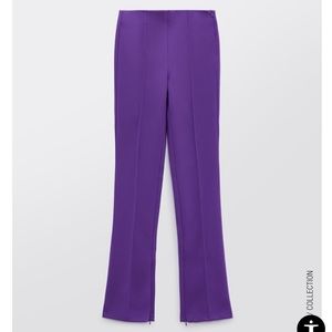 Zara purple flare leggings